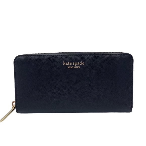 kate spade Handbags - Kate Spade Staci Large Continental Wallet Black/Gold